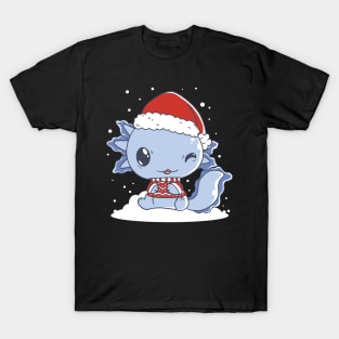 Cute Christmas Axolotl T-Shirt